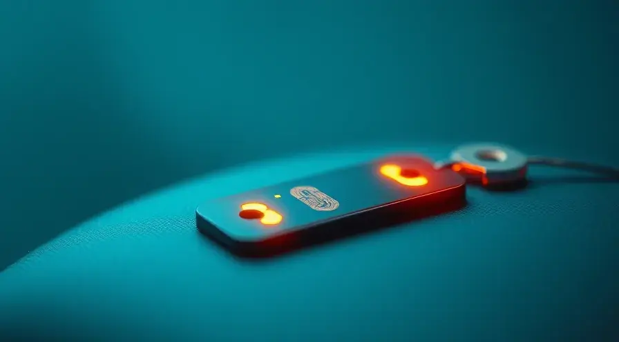 تصویر مفهومی از فناوری RFID و نحوه عملکرد آن؛ برچسب RFID روی کالا و امواج رادیویی که شناسایی خودکار را ممکن می سازد، تحول انبارداری را به نمایش می گذارد.
