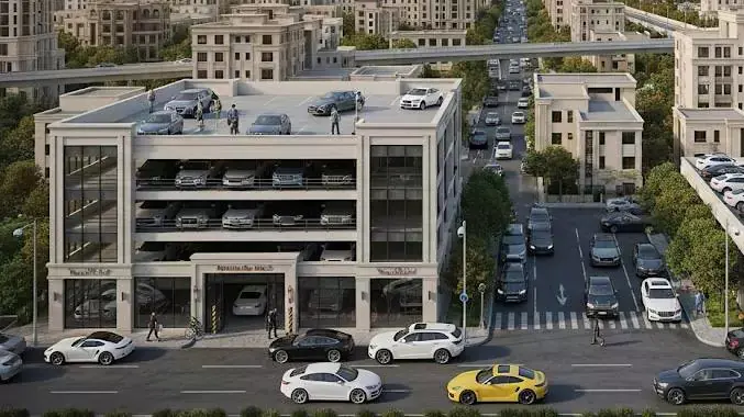 یک پارکینگ طبقاتی لوکس