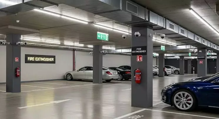 پارکینگ یک ساختمان